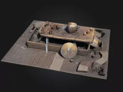 Medieval Feast Hall  Grand Banquets in a Bygone Era 3D model