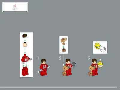 TwindBricks3D - 10330 McLaren MP44 - Ayrton Senna 3D print model