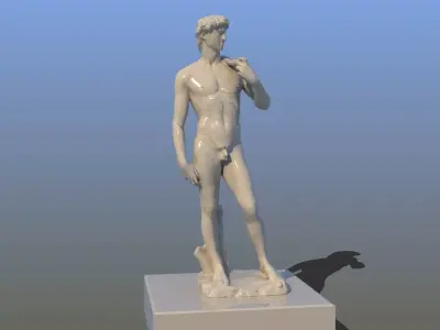 Michelangelos David Statue 3D model