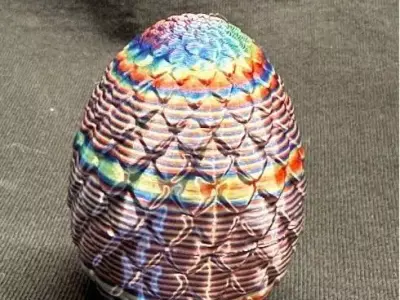 Dragon  egg with small dragon 3D print model