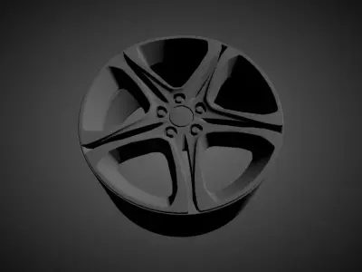 M6 OEM scalable and printable rims 3D print model