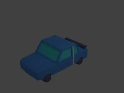 Animated lowpoly cars pack Low-poly 3D model