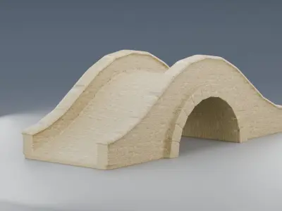 Stone Bridge 3D model