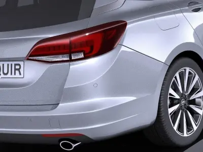 Opel Astra Sports Tourer 2017 VRAY 3D model