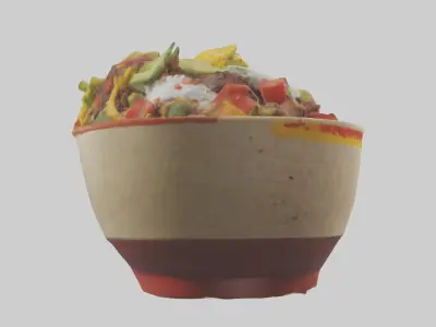 Burrito bowl model 3D model