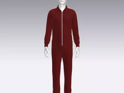 Sport Suit Low-poly 3D model 20
