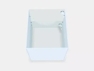 KALLAX Insert with glass door Low-poly 3D model