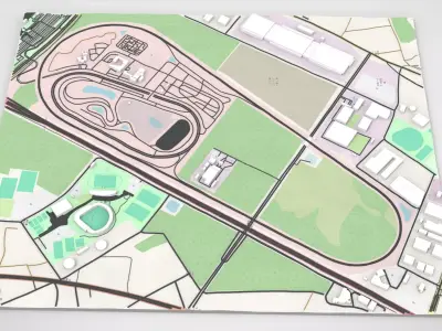 Japan Safe Driving Center  Central Safety Training Center 3D model