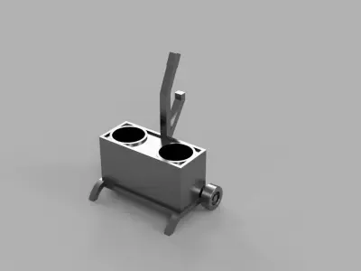 Gas Welding - Diorama Miniature Garage 3D print model 3D  3D print model