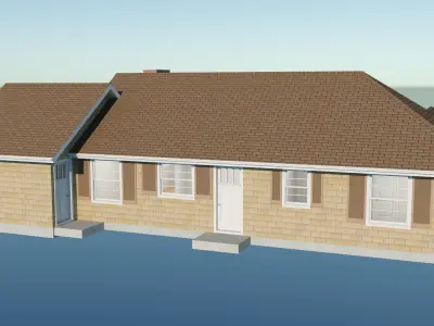 Ranch Style House 5 3D model