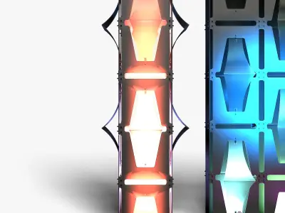 Stage Decor 31 Modular Wall Column 3D model