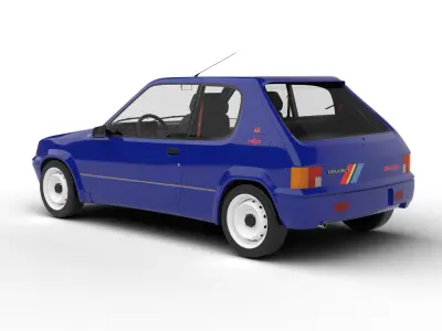 Peugeot 205 Rallye 1 3 1991 3d model 3D model