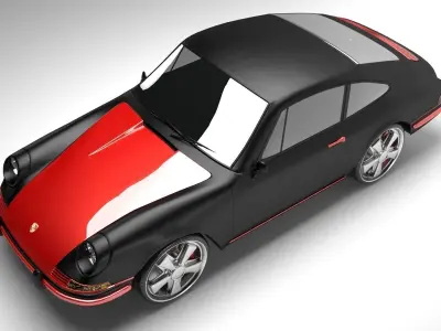 Porsche 911 T  1968 3D model