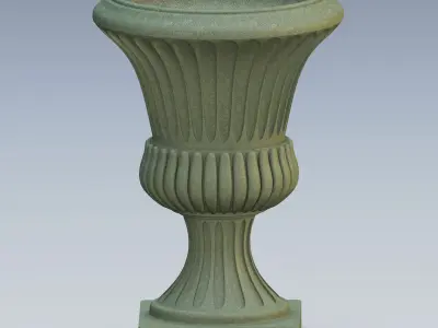 Garden urn planter05 3D model