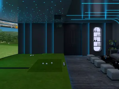 golf interior  3D model
