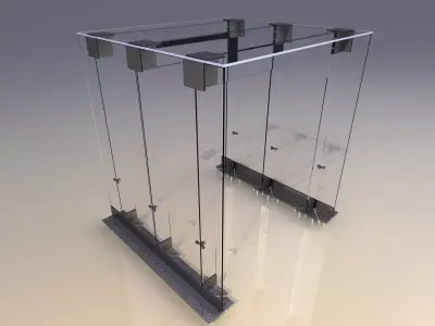Glass arch or glass visor 3D model