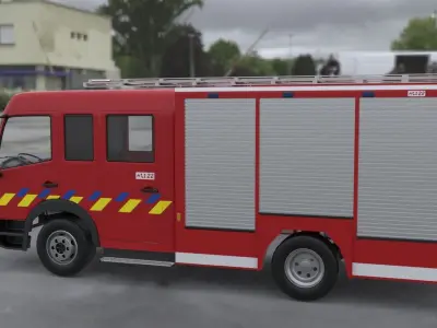 fire truck 3D model
