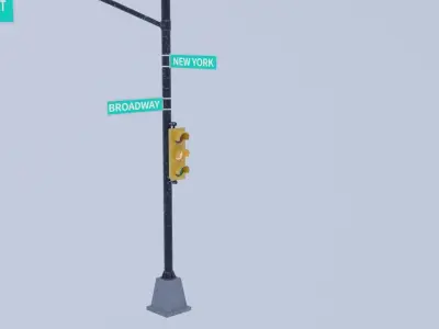 traffic light 3D model