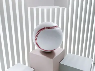 Sports Ball Set Low-poly 3D model