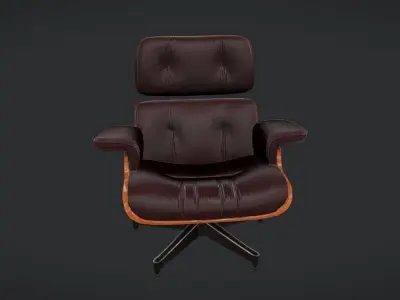 Luxury lounge chair 3D model