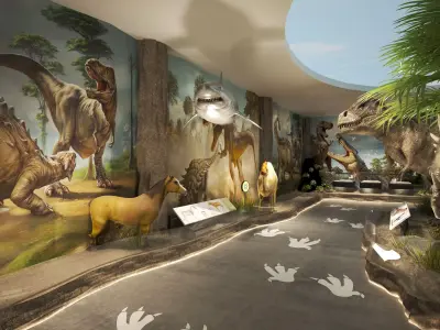 dinosaur fossil 02 Low-poly 3D model