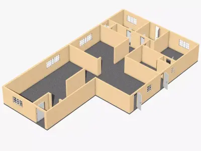 Floorplan apartment floor plan 3D model