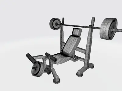 Sit-up press trainer 3D print model