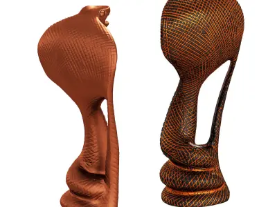 Cobra figurine 3D model