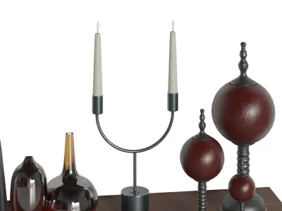 Decorative set 16 3D model get