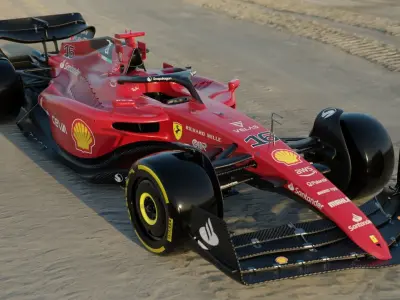 Ferrari F1 75 2022 Charles Leclerc Rigged 3D model