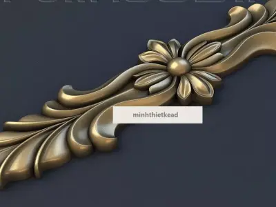 Decorative patterns  CNC machine output 3D model