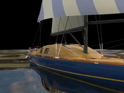 Sailboat III Free 3D model