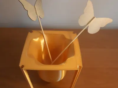 Butterfly Cup Free 3D print model