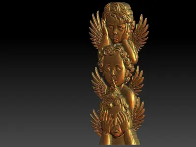 1 angel CNC Relief Model 3D print model