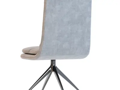 Luxury Double Layer Dining Chair 3D model