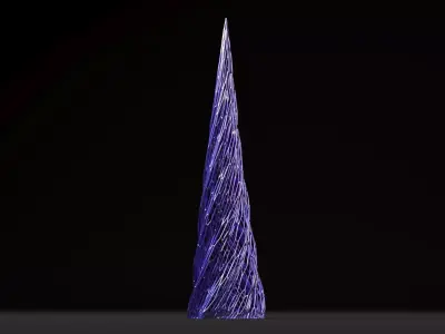 Christmas tree decor icicle 2 3D print model