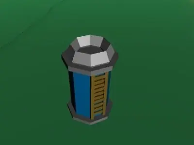 Archer Tower Low-poly 3D model