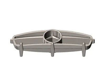 Open Mercedes Benz 300SL gullwing grille sculpture desk ornament 3D print model