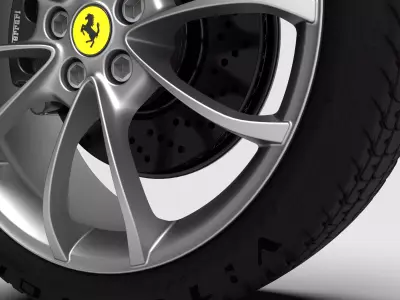 Original Ferrari F430 rim wheel front 7-5 x 19 BBS design 3D model