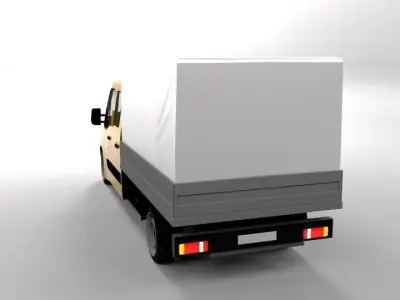 RENAULT MASTER 2015 LOWPOLY Low-poly 3D model