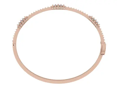 Bracelet 0040 - 2 size - Baguette - Classic 3D print model