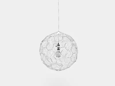 Modern metal copper pendant lamp 3D model