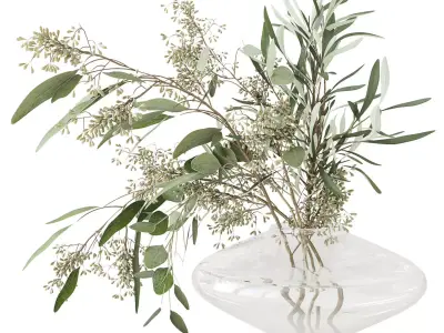 Eucalyptus bouquet 3D model