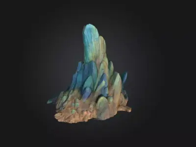 Mountain Peak Majesty Low-poly 3D model