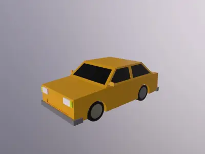 Lowpoly Car Set - Creativity with a Variety of Vehicles Low-poly 3D model