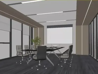 Modern Conference Room 3D model