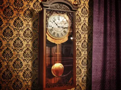 Classic Wall Clock 3D model purchase