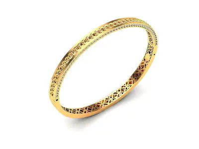 Bracelet and ring Combo Geometric Engraved Style 3D print model