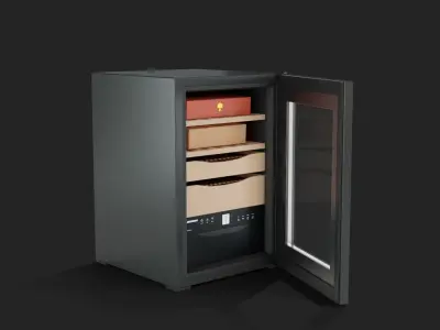 Two cellar Machine Low Poly 3D model