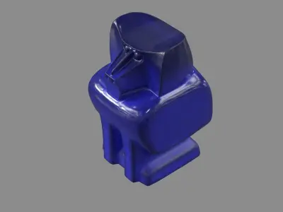 Cobalt Baboon 3D model